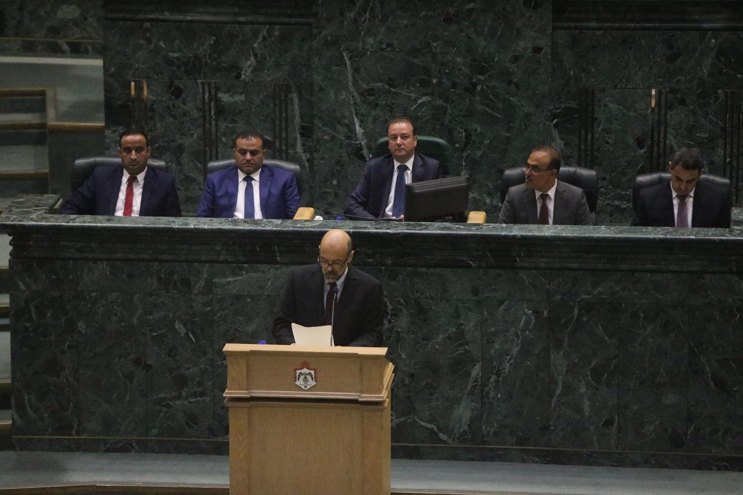 رئيس الوزراء عمر الرزاز يصل مجلس الأمة. صلاح ملكاوي/ المملكة