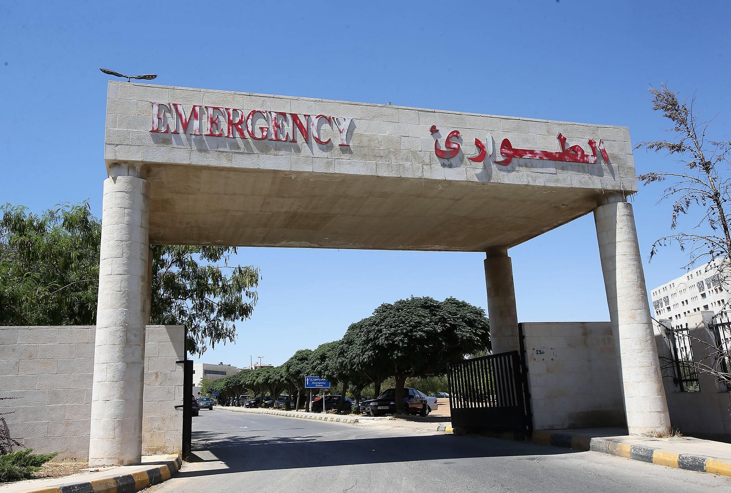 مدخل الطوارئ لأحد المستشفيات الحكومة في الأردن، 10 يوليو 2018. صلاح ملكاوي/ المملكة