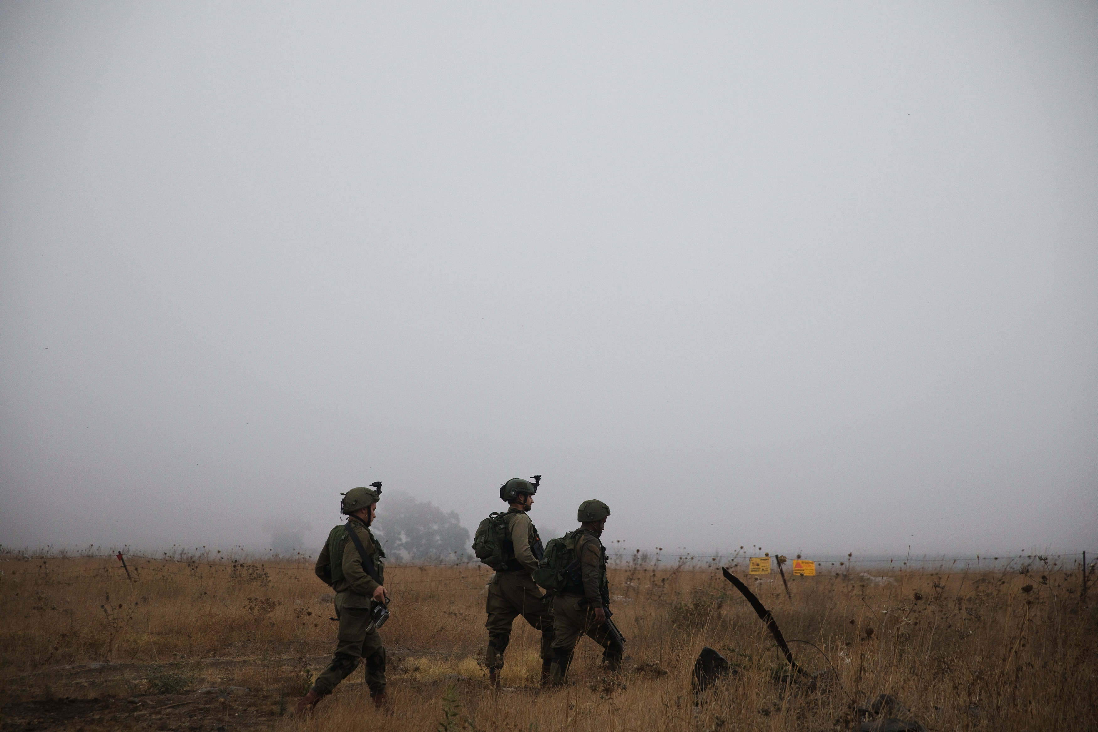 الجيش الاسرائيلي قرب الحدود مع سوريا، 11 يوليو 2018. رويترز
