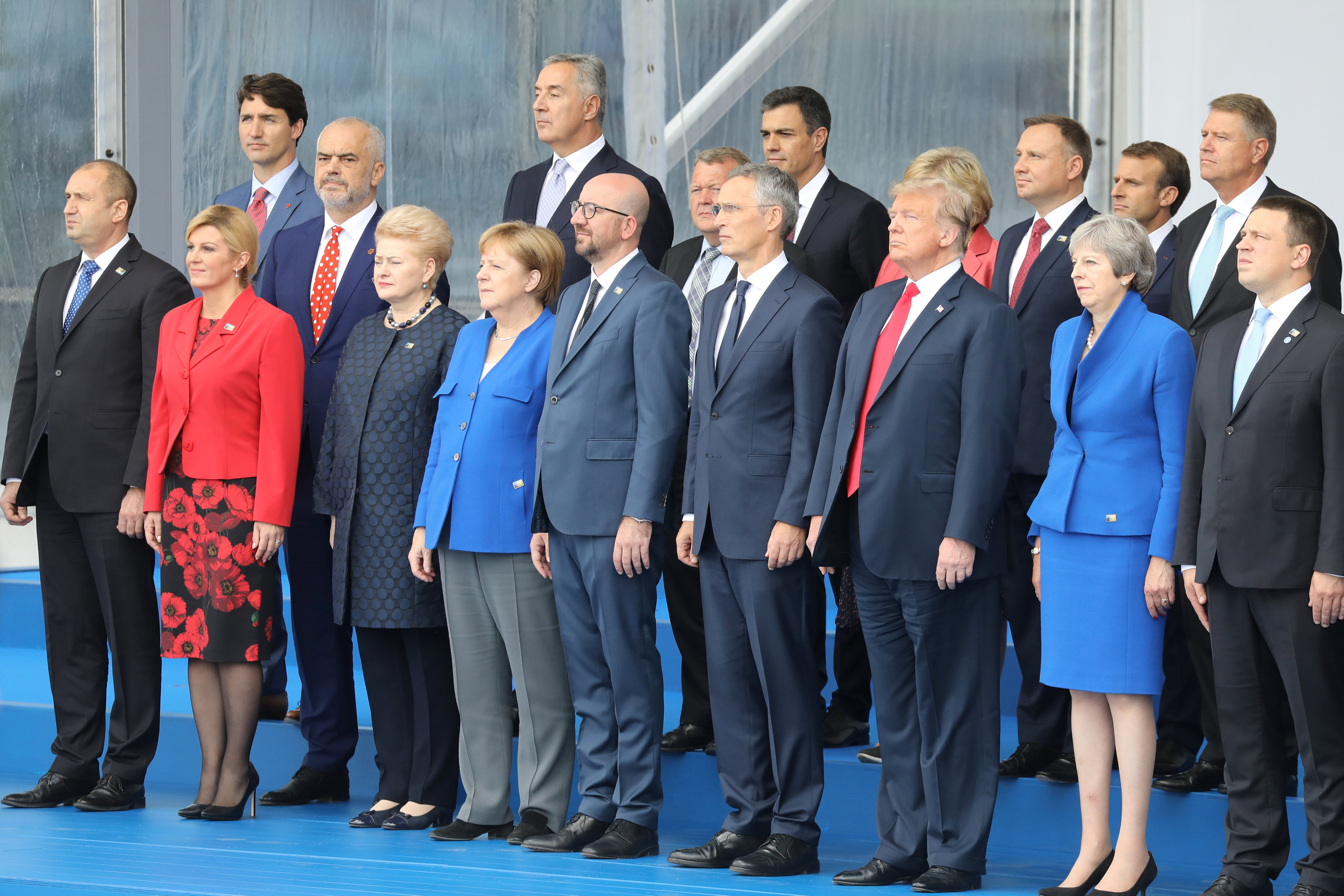 قادة دول تحالف شمال الأطلسي، 11 يوليو 2018. رويترز