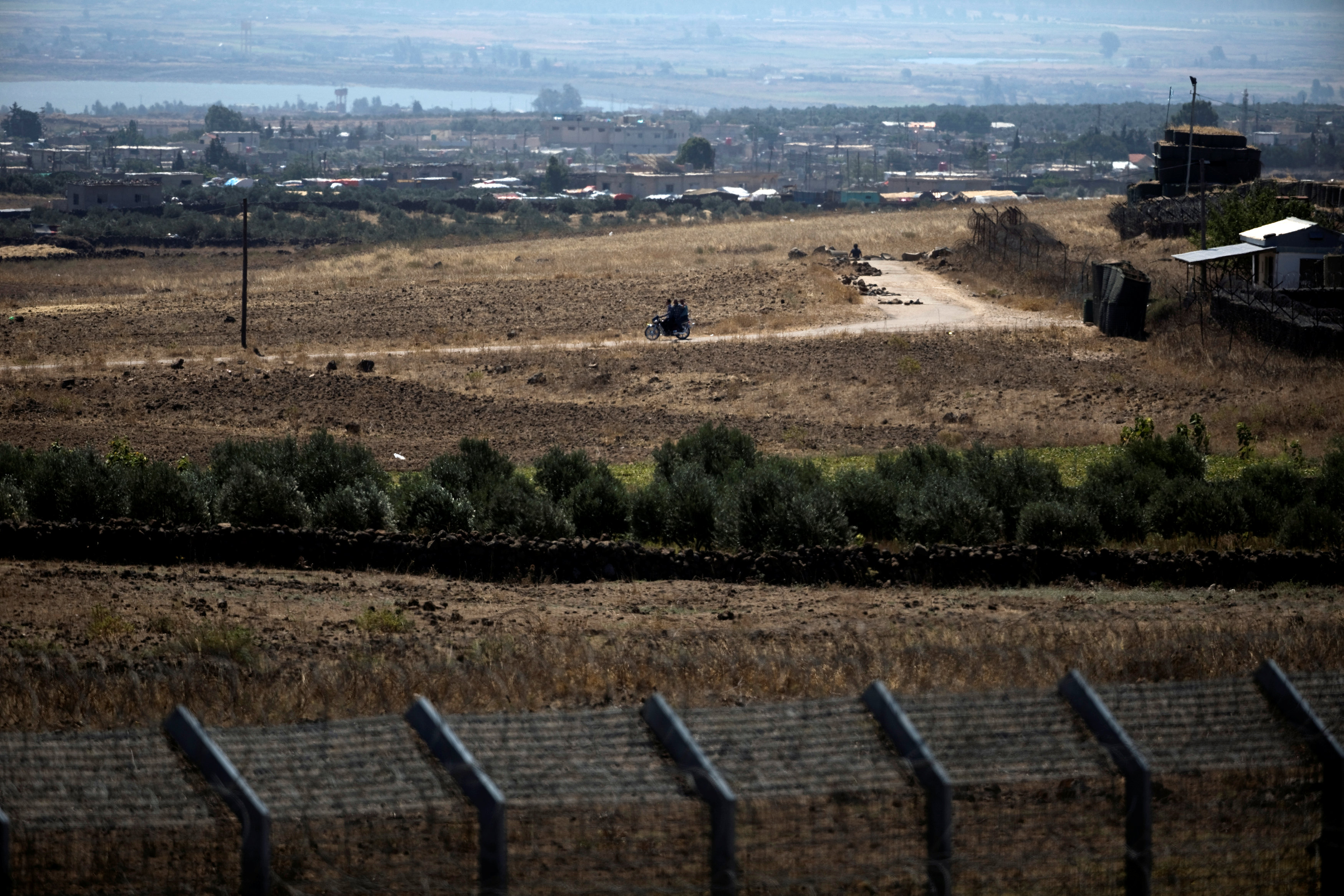 حدود الجولان المحتل جنوبي سوريا. رويترز 
