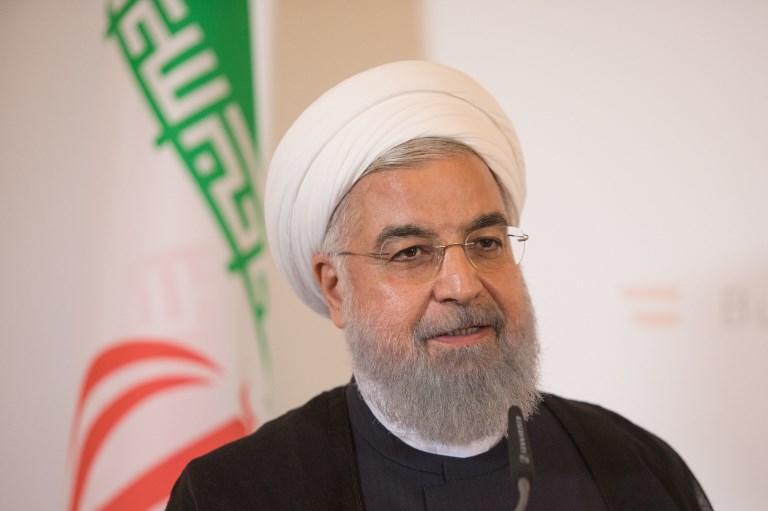 صورة أرشيفية للرئيس الإيراني روحاني. أ ف ب