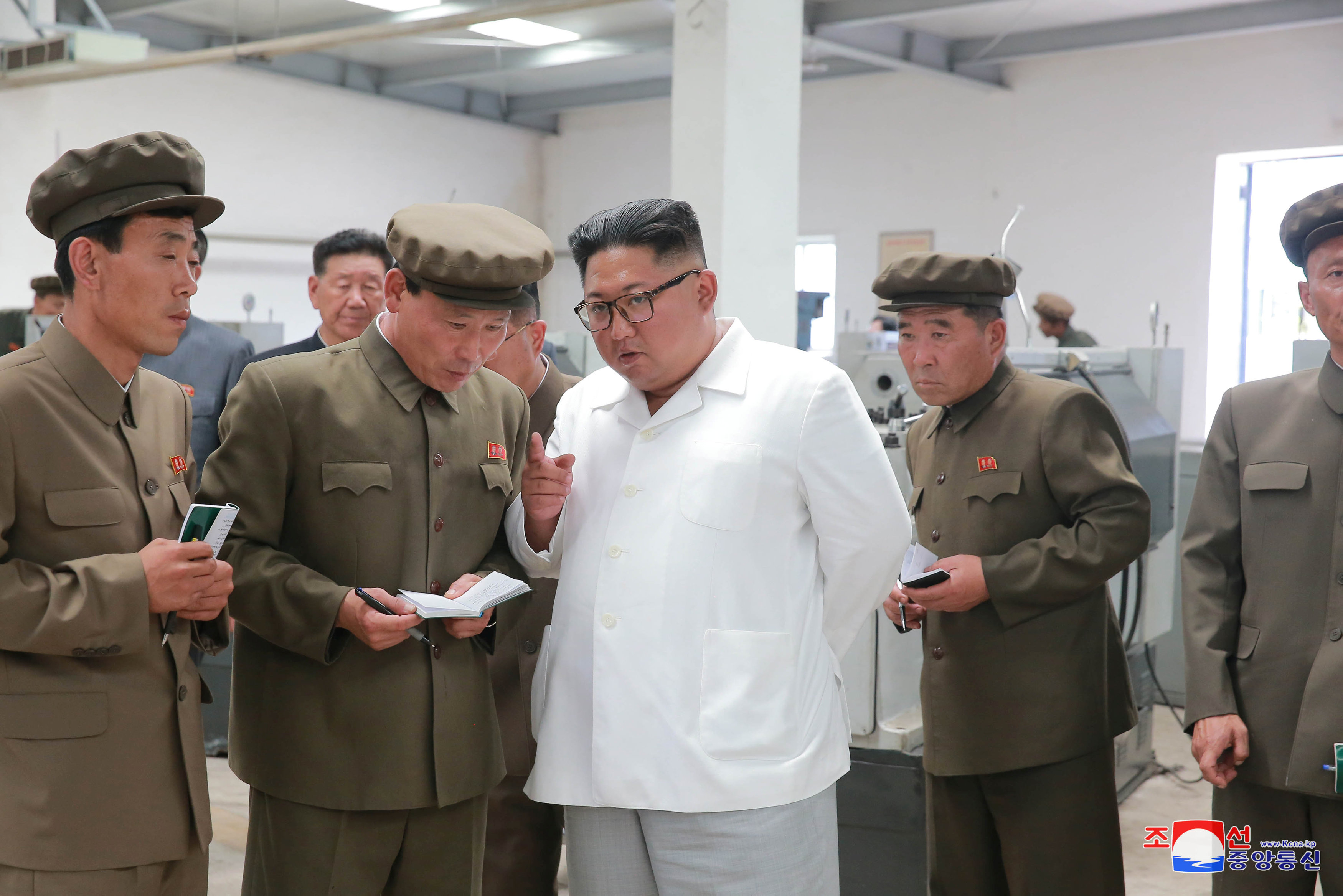 صورة أرشيفية لزعيم كوريا الشمالية نقلاً عن وكالة الأنباء المركزية الكورية. رويترز