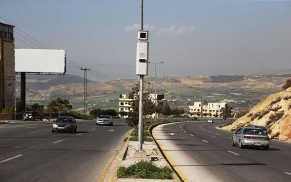 صورة لاحدى كاميرات مراقبة السرعة في عمان. أمانة عمان الكبرى