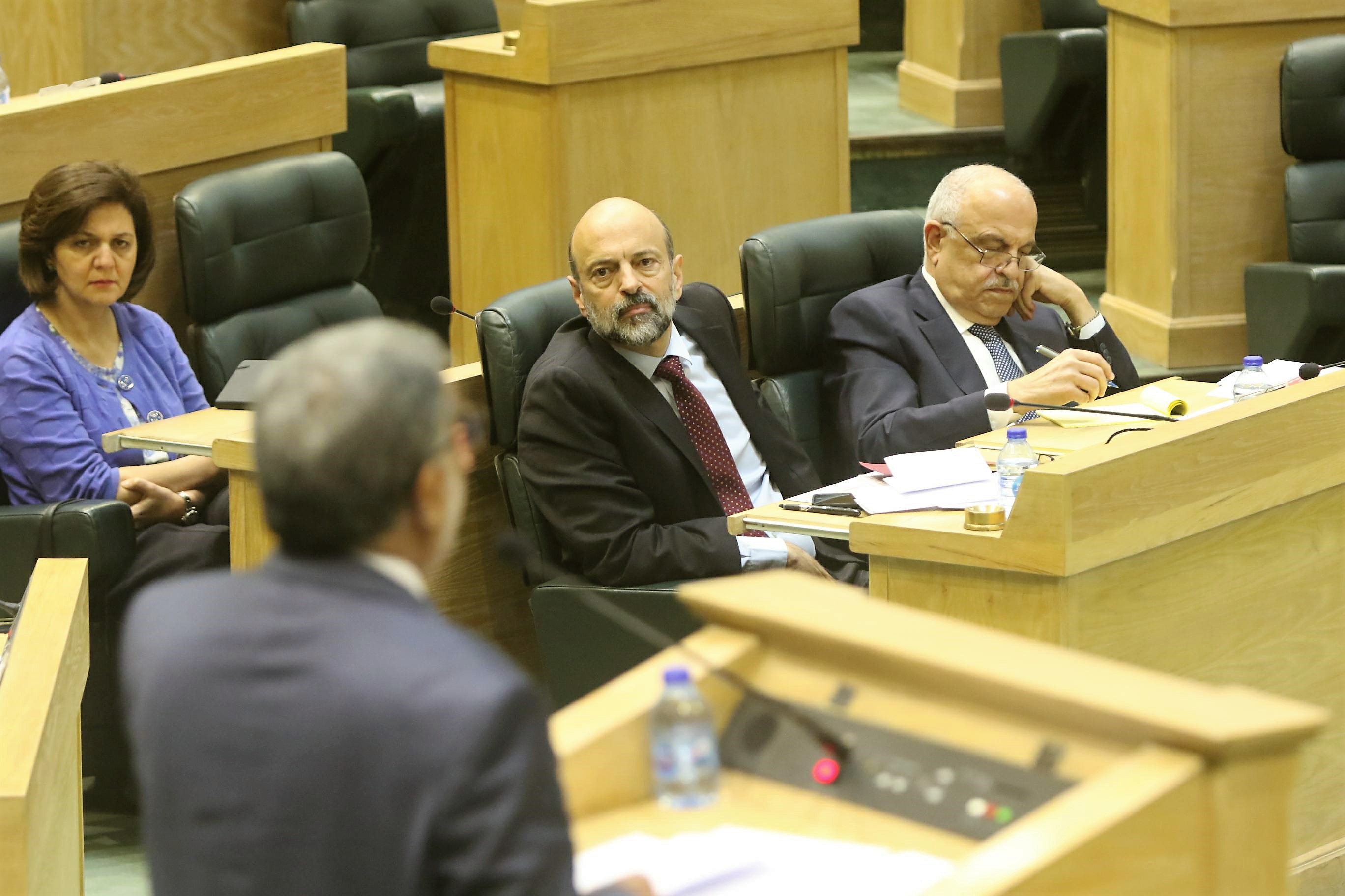 رئيس الوزراء عمر الرزاز في مجلس النواب. صلاح ملكاوي/ المملكة 