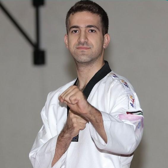 لاعب المنتخب الوطني للتايكواندو حمزة قطان. اللجنة الأولمبية الأردنية