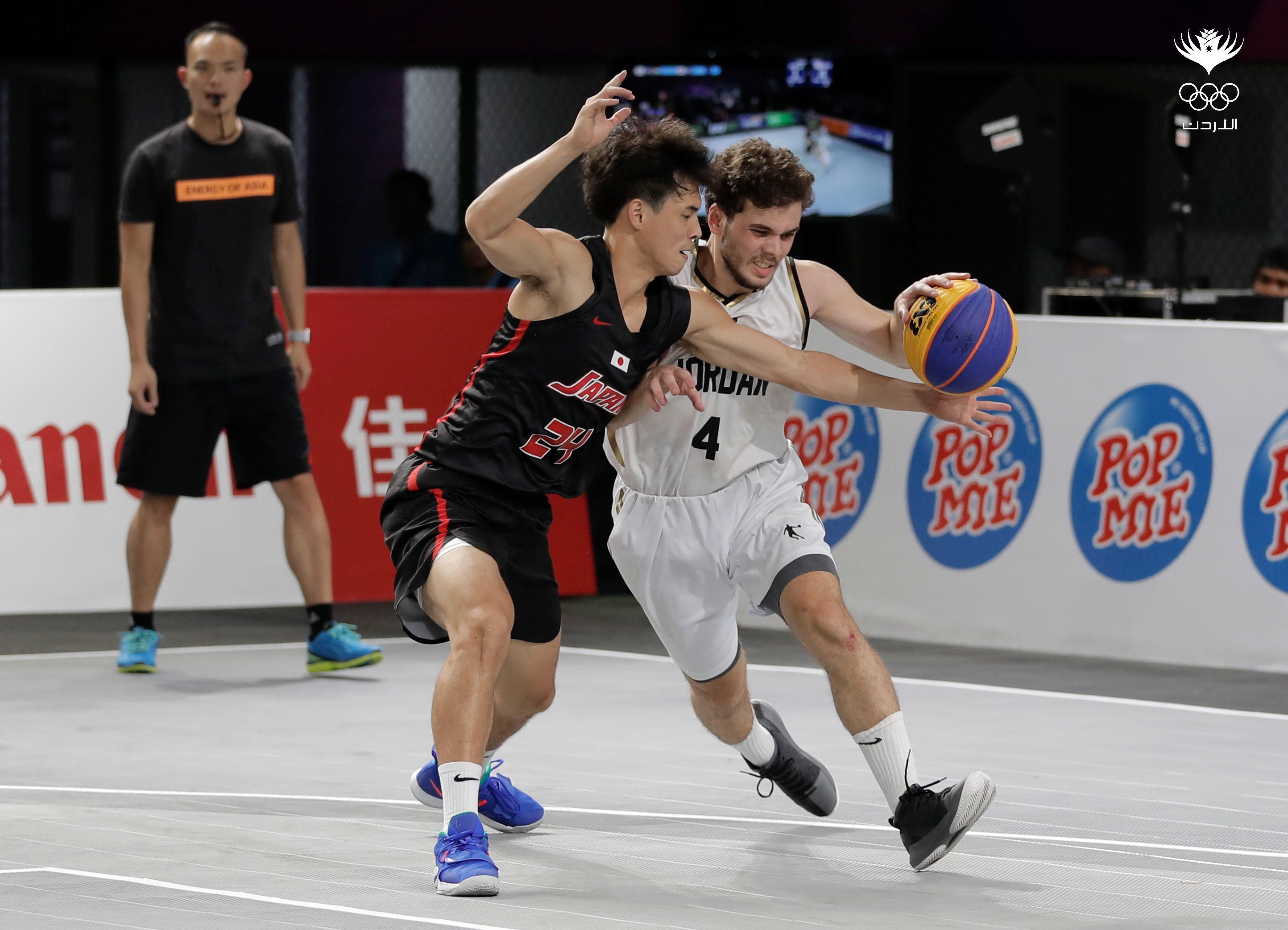 مباراة منتخب السلة 3x3 ضد منتخب اليابان في دورة الألعاب الآسيوية "آسياد 2018" في أندونيسيا. اللجنة الأولمبية الأردنية