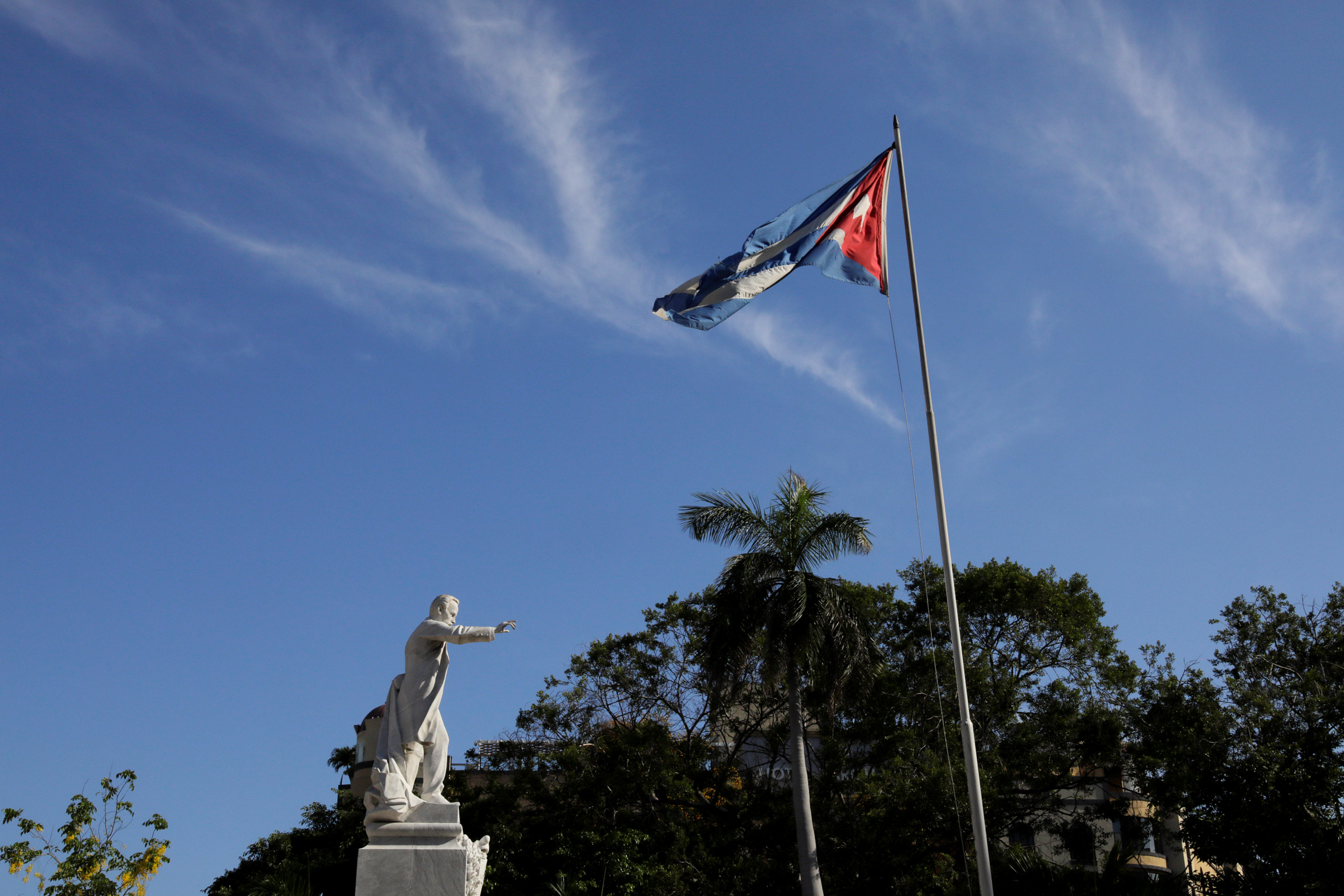 العلم الكوبي. 7 اغسطس 2018. رويترز