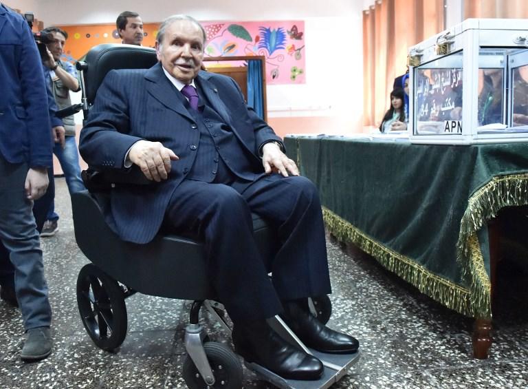 الرئيس الجزائري عبد العزيز بوتفليقة، 4 مايو 2017. أ ف ب