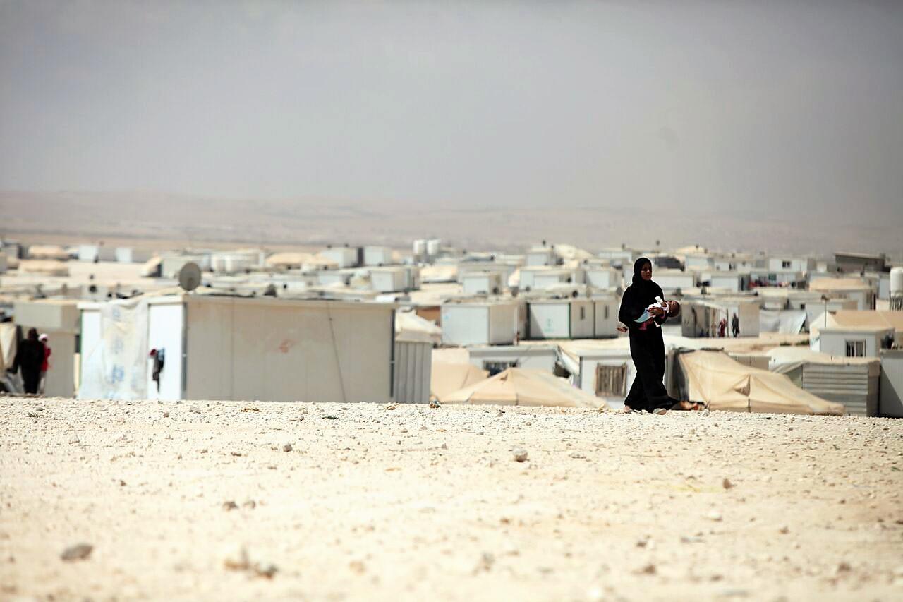 لاجئة سورية في مخيم الزعتري للاجئين في محافظة المفرق. صلاح ملكاوي/ المملكة 