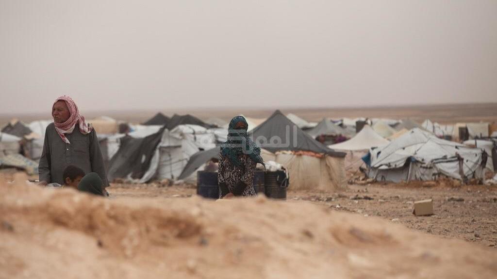 لاجئون سوريون في مخيم الركبان بالقرب من حدود الأردن الشمالية. صلاح ملكاوي/المملكة 