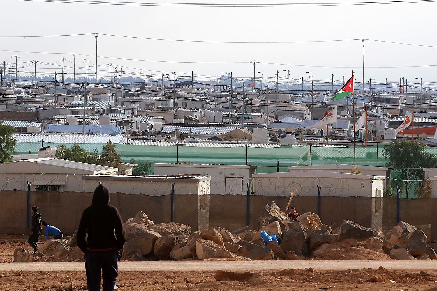 صورة لمخيم الزعتري للاجئين السوريين في محافظة المفرق شمالي الأردن. صلاح ملكاوي/ المملكة 