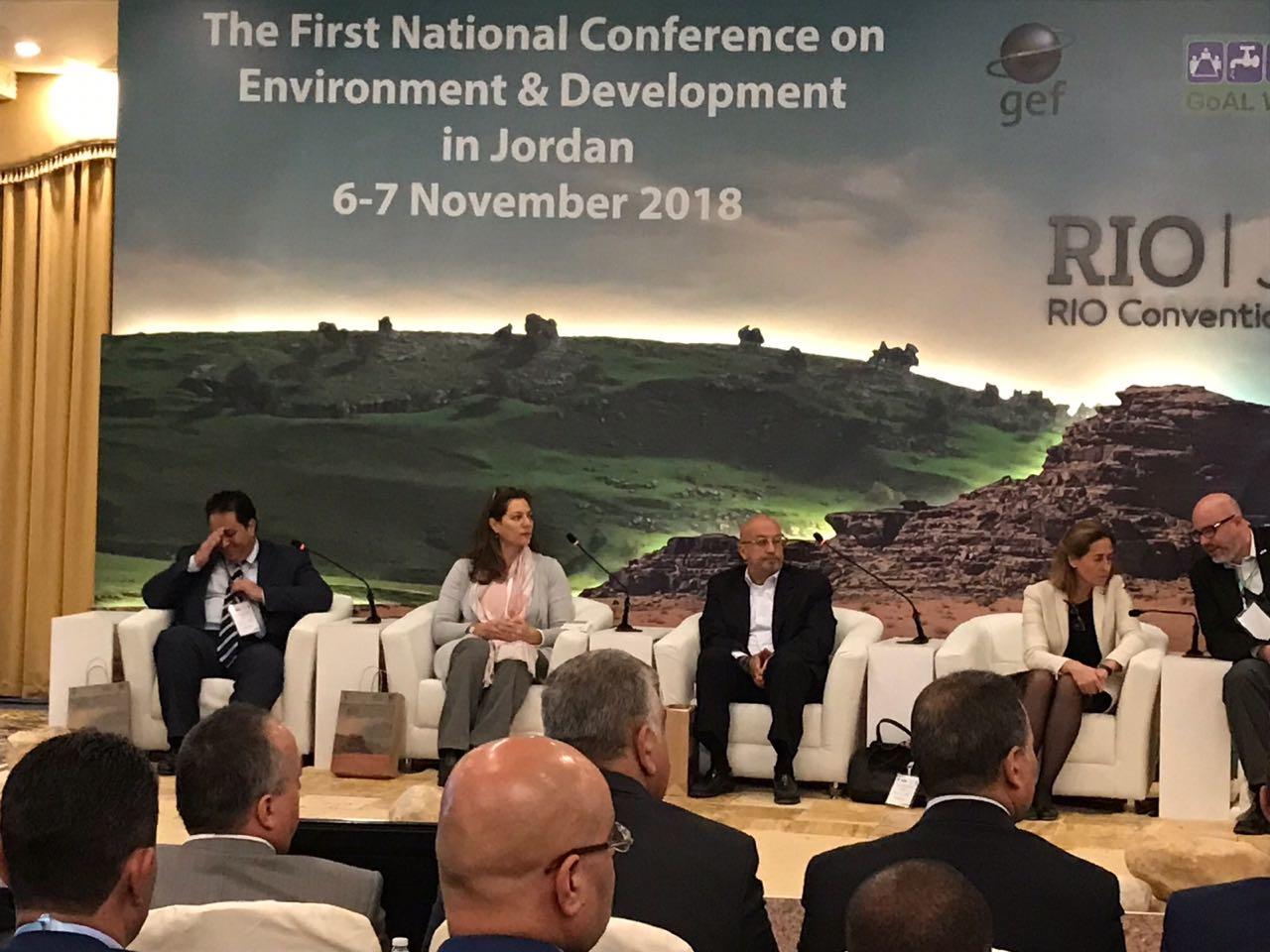 جانب من افتتاح أعمال المؤتمر الوطني الأول للبيئة والتنمية في الأردن، 6 نوفمبر 2018. (وزارة المياه)