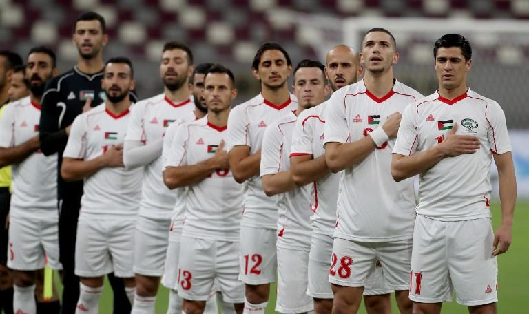 المنتخب الفلسطيني لكرم القدم، 11 سبتمبر 2018. أ ف ب
