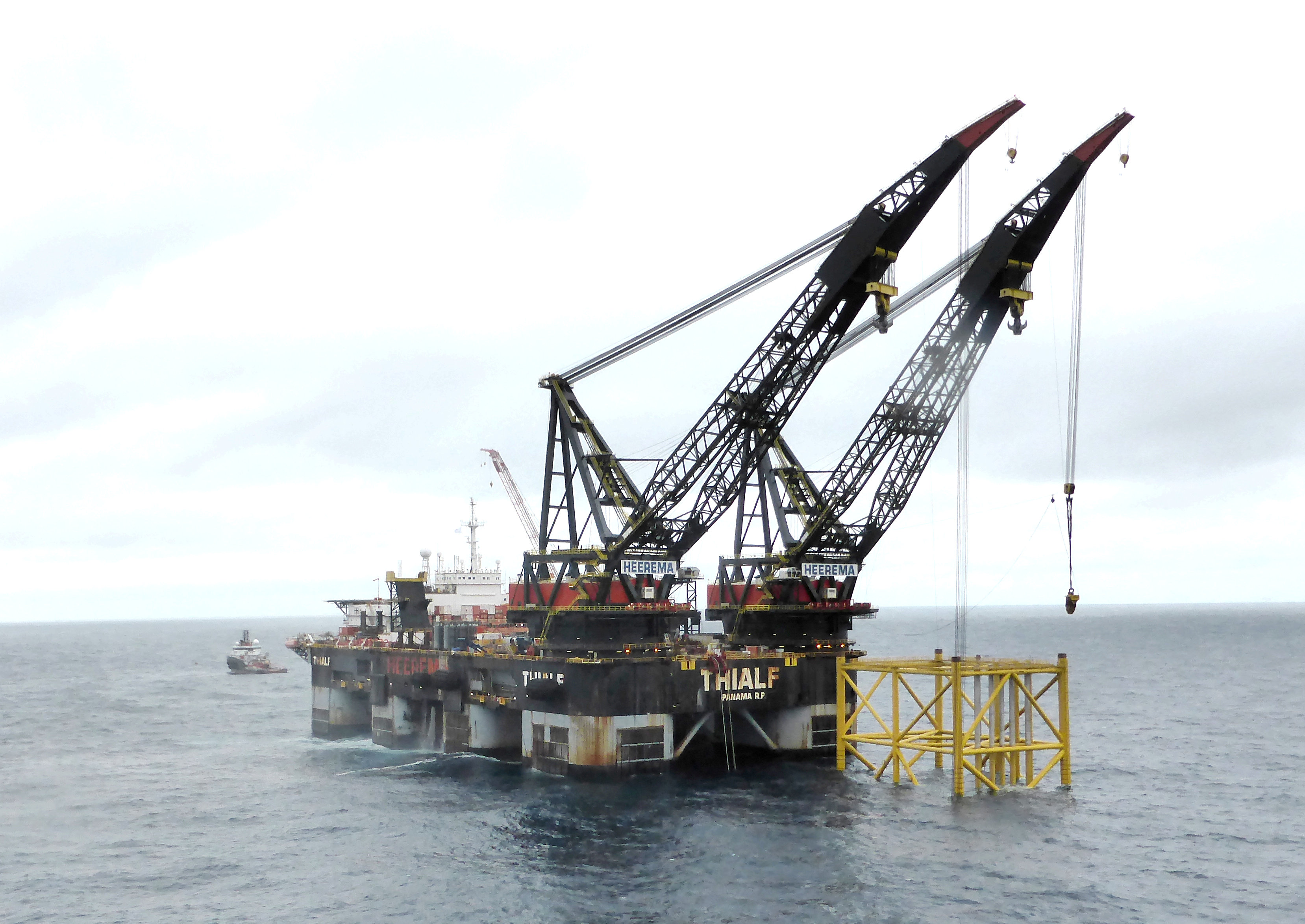 منصة نفطية في بحر الشمال، 22 أغسطس 2018. رويترز