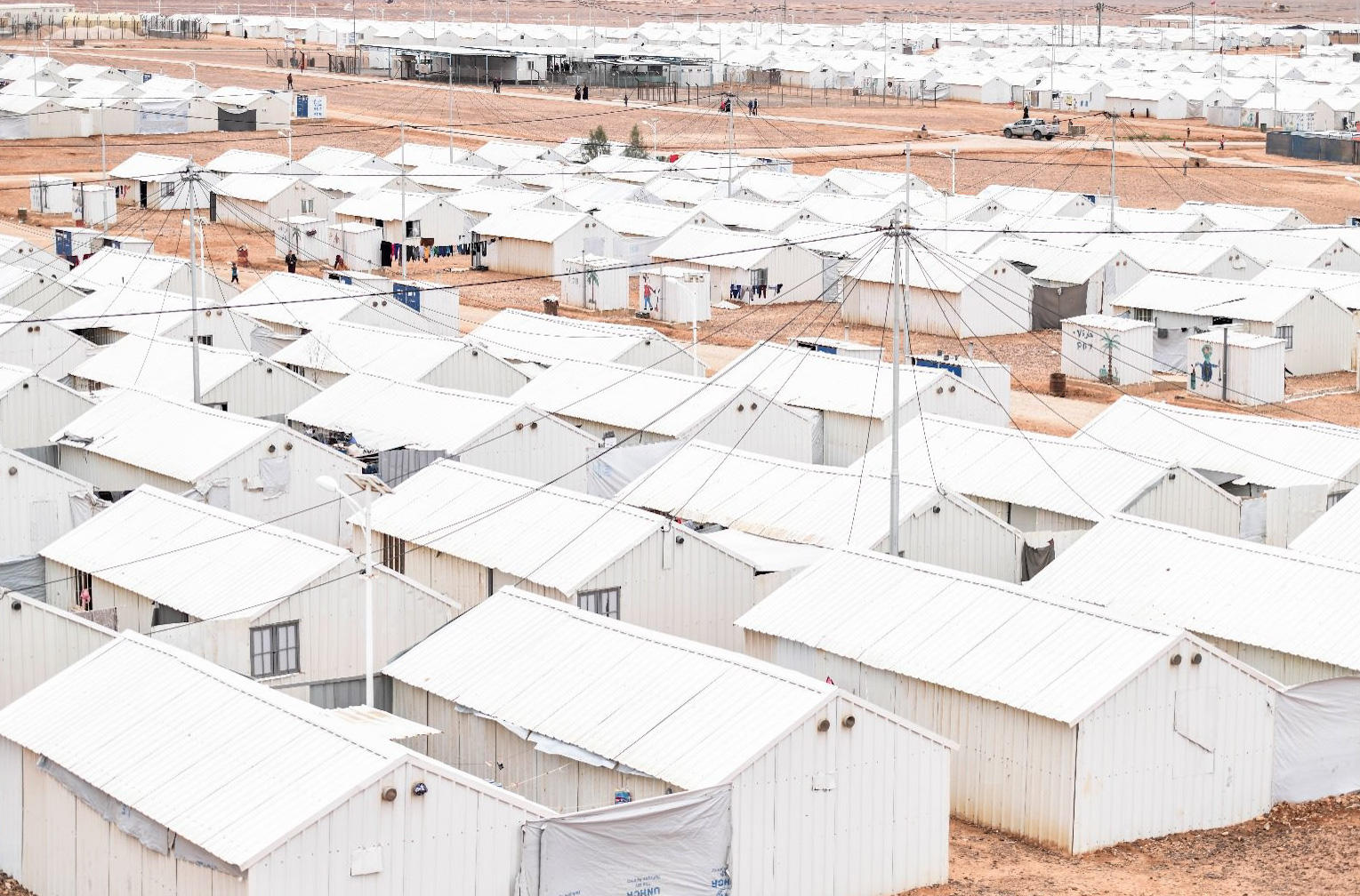 مخيم الأزرق للاجئين السوريين. (المفوضية السامية لشؤون اللاجئين) 