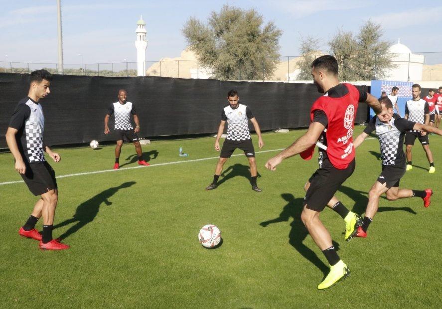 المنتخب الوطني الأردني يجري تدريباته في مدينة العين الإماراتية. الاتحاد الأردني لكرة القدم
