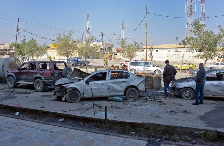 صورة أرشيفية لانفجار سيارة في العراق. أ ف ب 