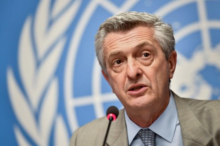 مفوض الأمم المتحدة للاجئين فيليبو غراندي، 10 سبتمبر 2018. فابريس كوفريني/ أ ف ب