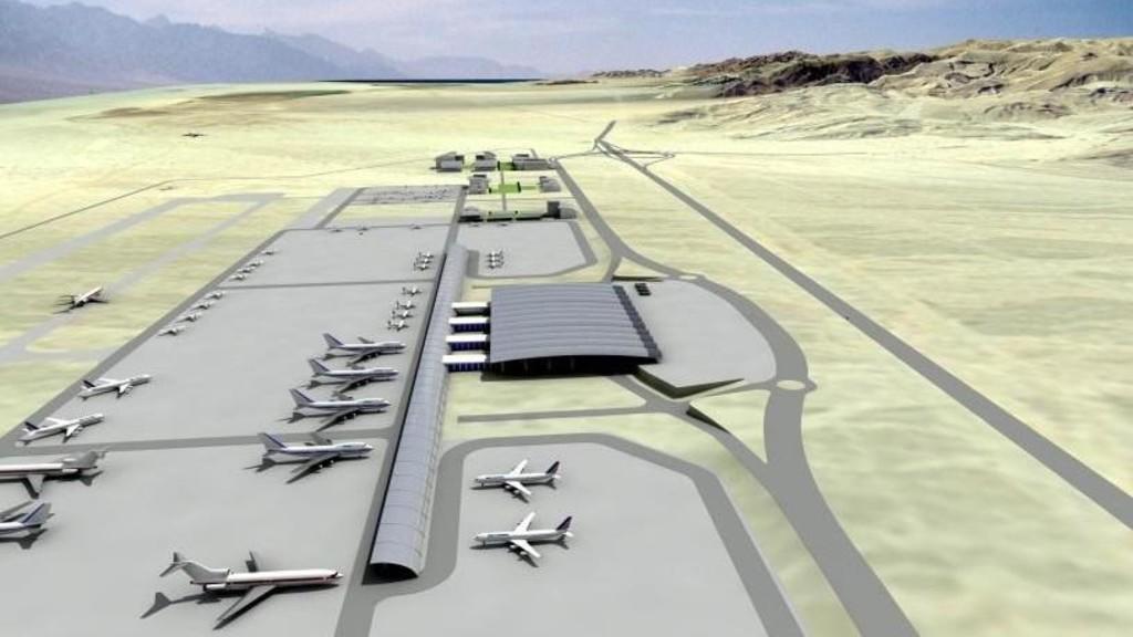 تصميم لمخطط مطار رامون قرب البحر الأحمر. (سلطة المطارات الإسرائيلية)