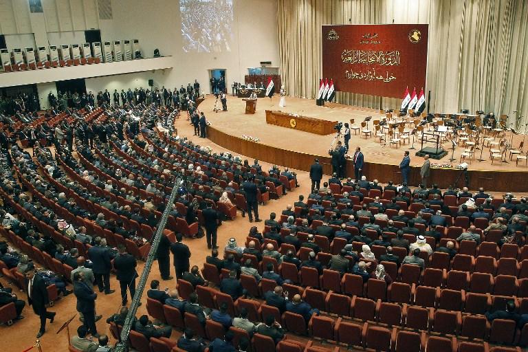 صورة أرشيفية للبرلمان العراقي خلال اجتماع في العاصمة بغداد 3 سبتمبر 2018. أ ف ب 