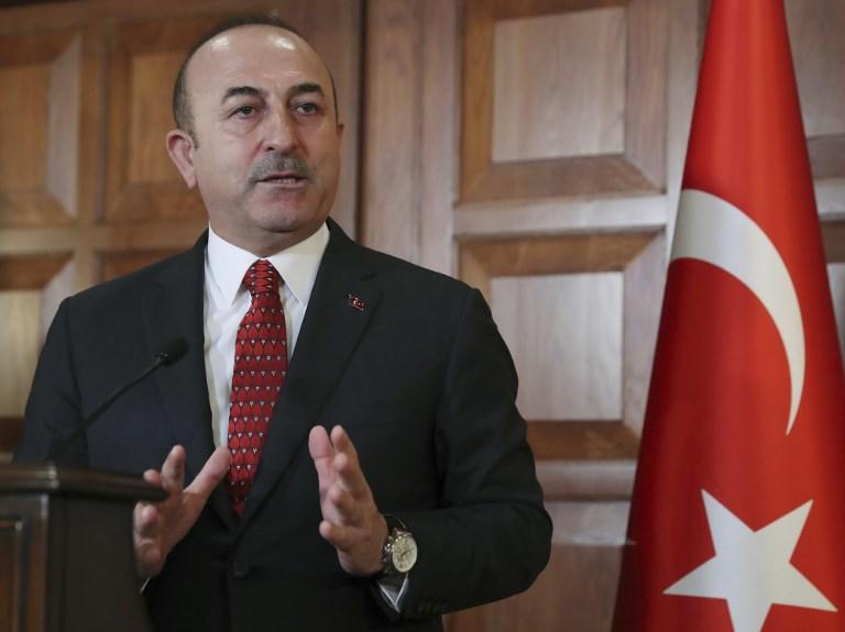 وزير الخارجية التركي مولود جاويش أوغلو. (أ ف ب)