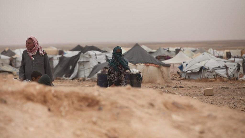صورة أرشيفية لنازحين سوريين في مخيم الركبان. صلاح ملكاوي/ المملكة 