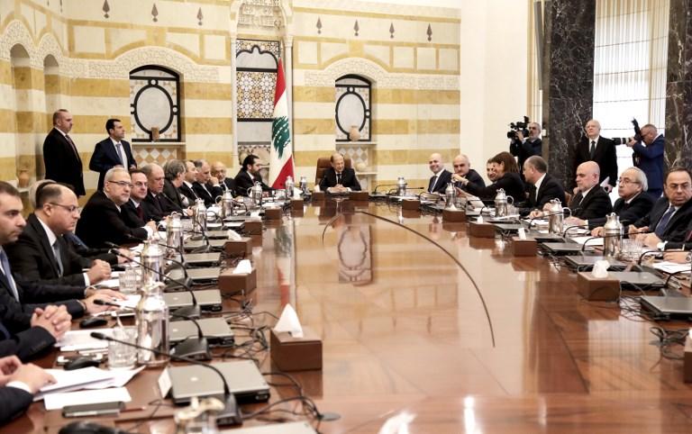 جلسة مجلس الوزراء اللبناني الأولى، 2 فبراير 2019. أنور عمرو/ أ ف ب
