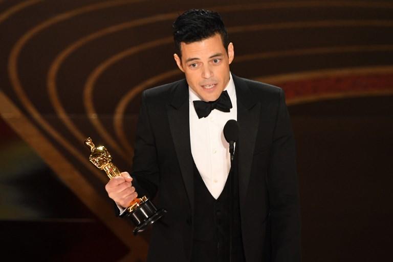 الممثل الأميركي ذو الأصول المصرية رامي مالك الفائز بجائزة أوسكار أفضل ممثل. فاليري ماكون/ أ ف ب