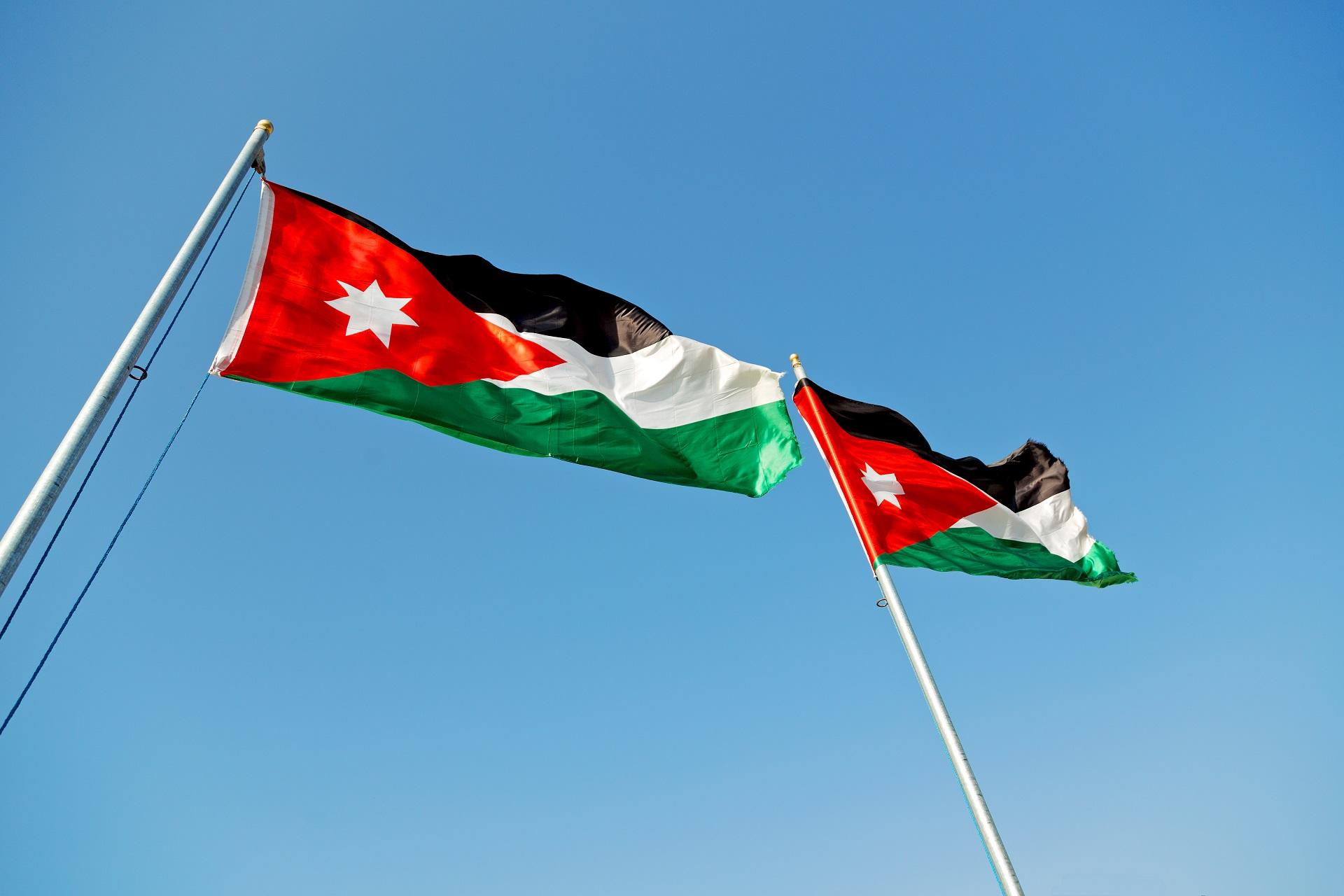 علم الأردن. (shutterstock)