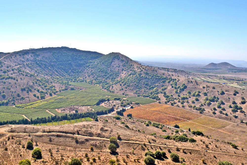 صورة أرشيفية لهضبة الجولان. (shutterstock)