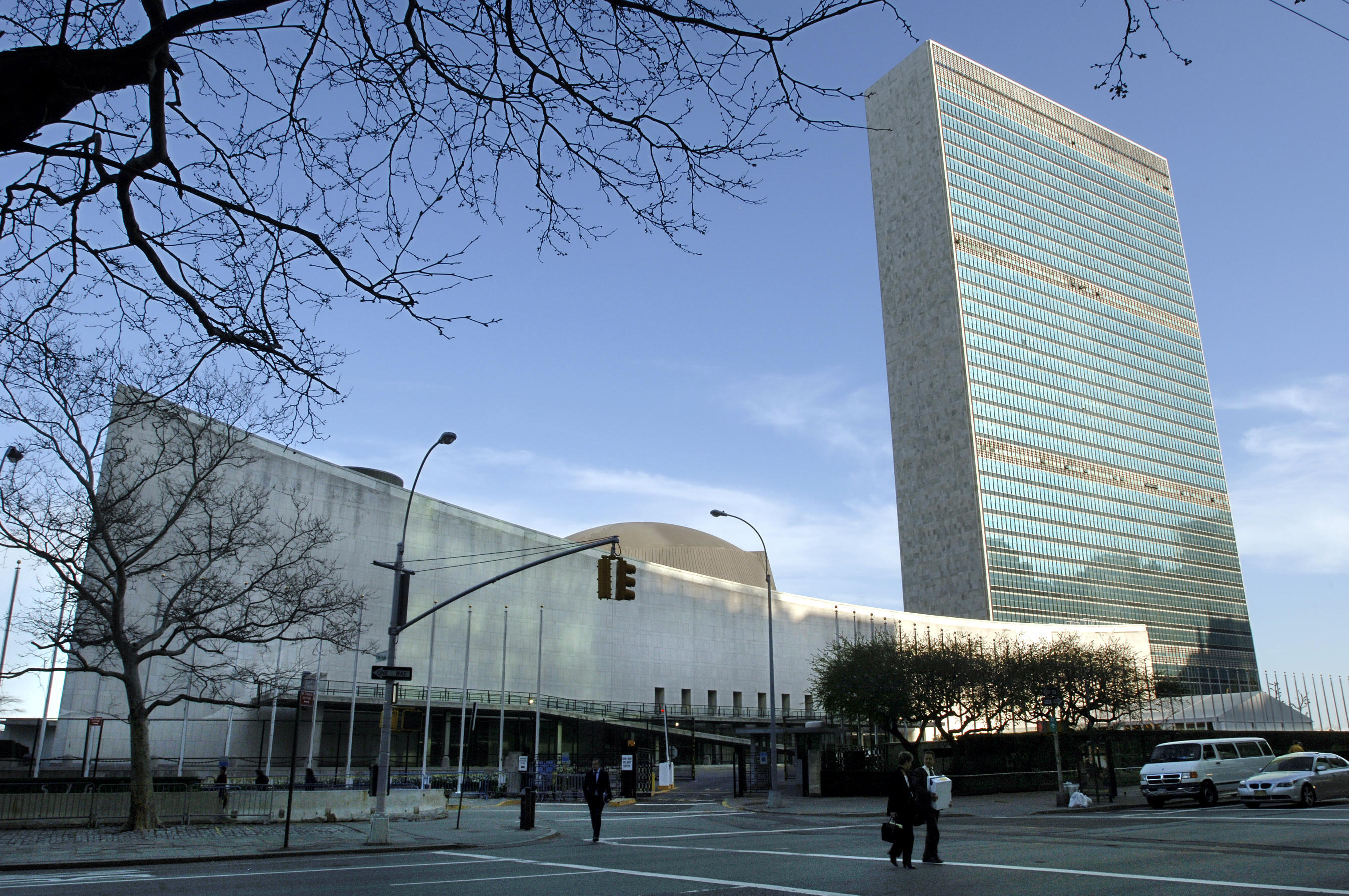 صورة أرشيفية لمبنى الأمم المتحدة في مدينة نيويورك. (أ ف ب)