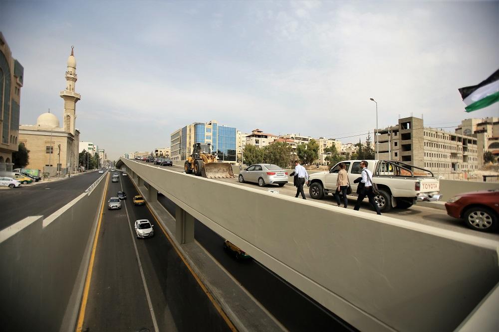 صورة أرشيفية من أعمال مشروع الباص سريع التردد. صلاح ملكاوي/ المملكة