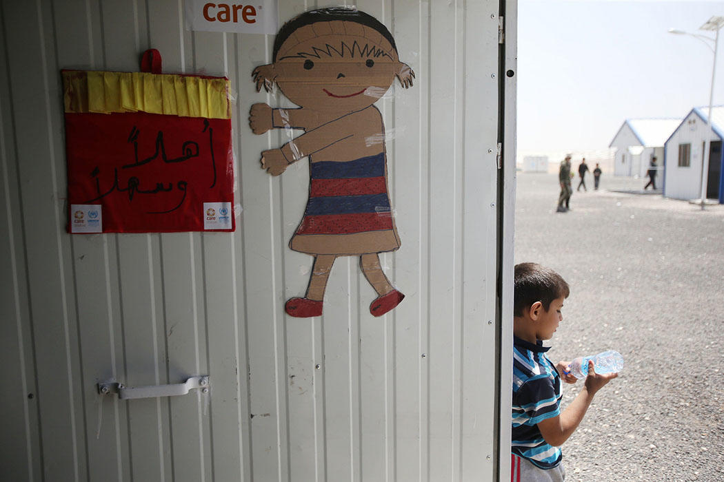 طفل سوري لاجئ في مخيم الأزرق للاجئين السوريين. صلاح ملكاوي / المملكة