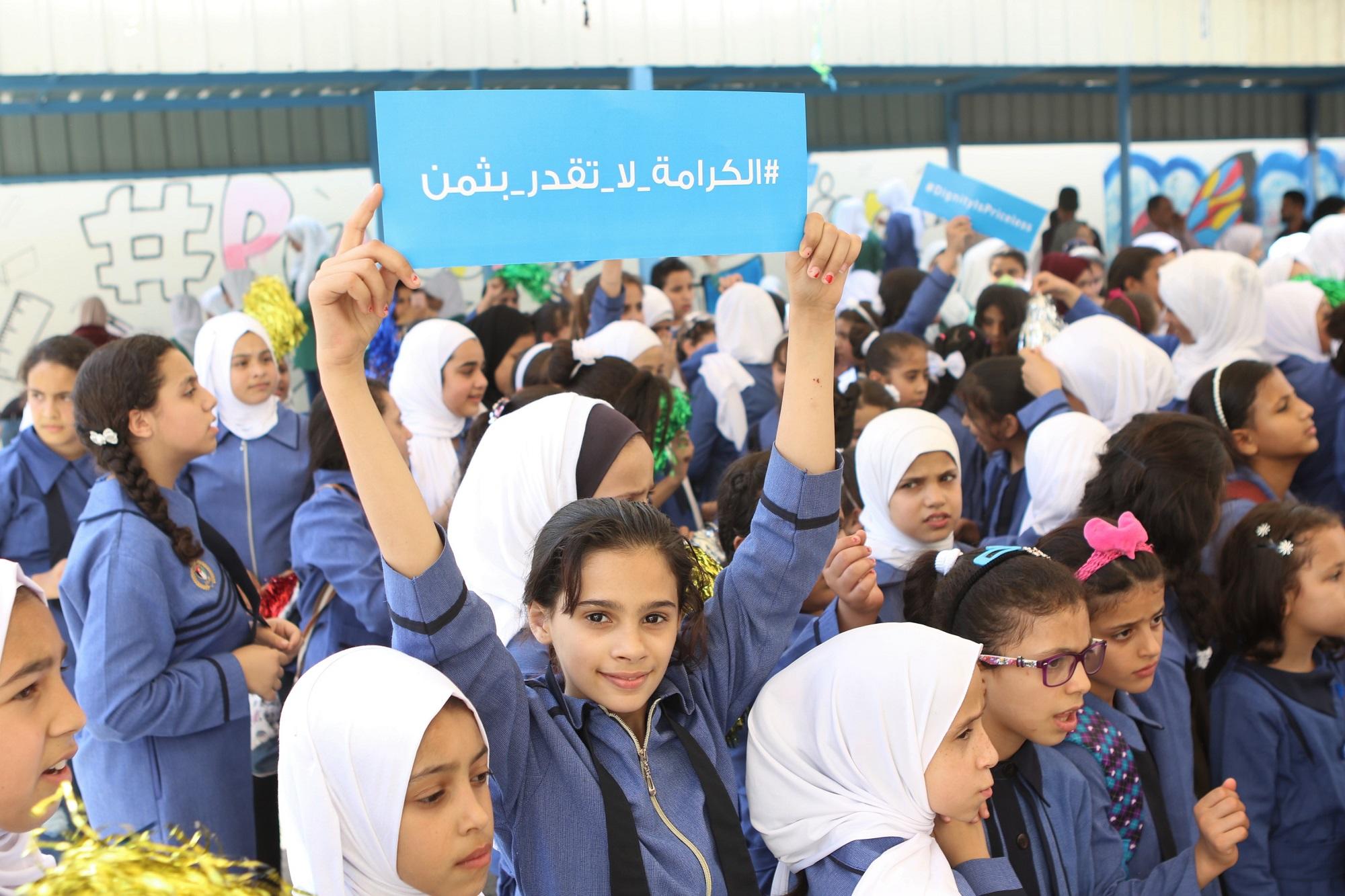 طالبات في مدرسة تابعة لأونروا في عمّان. صلاح ملكاوي/ المملكة