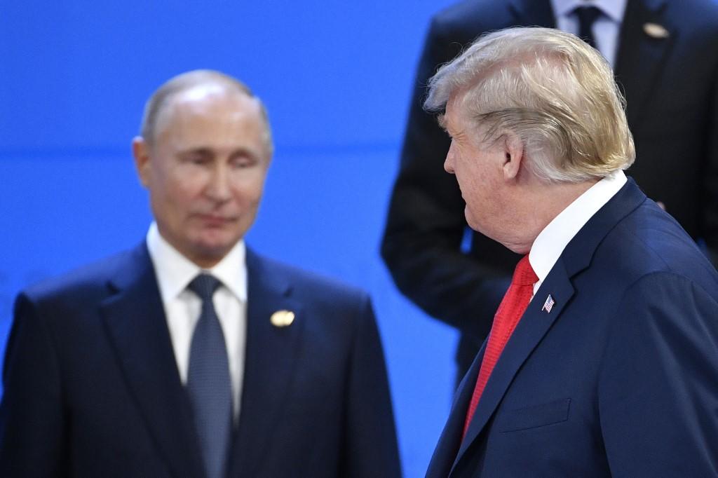 الرئيسان الأميركي دونالد ترامب والروسي فلاديمير بوتين في قمة العشرين الماضية، 30 تشرين الأول/نوفمبر 2018. ألكسندر نيمينوف/ أ ف ب