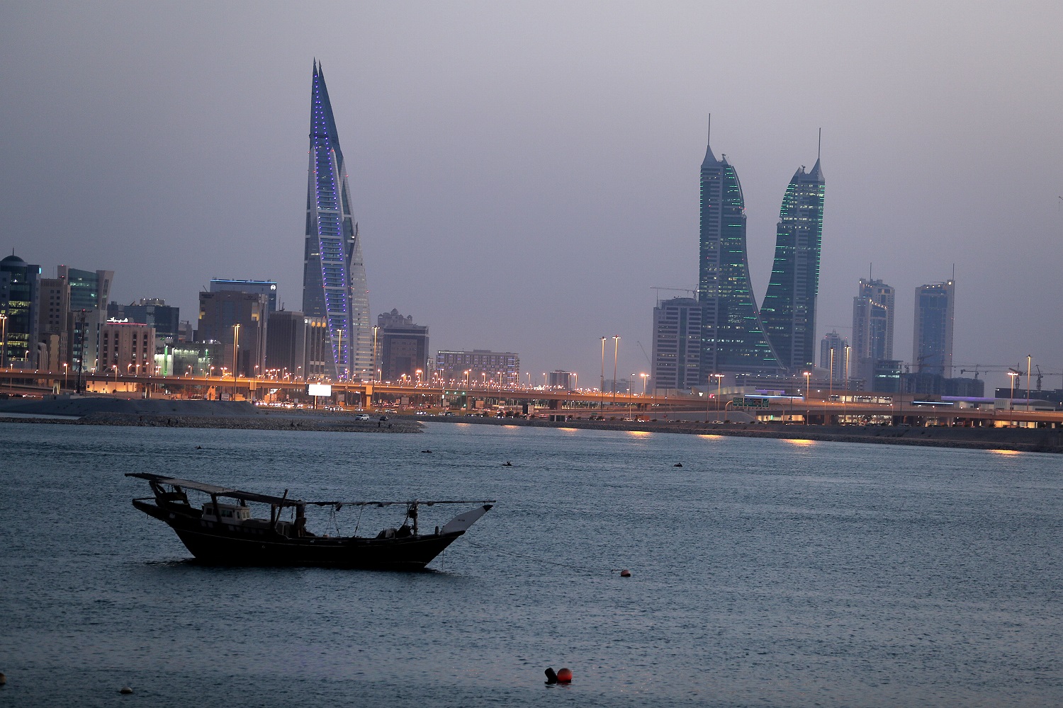 صورة للحي المالي في العاصمة البحرينية، المنامة، 20 حزيران/يونيو 2019. حمد محمد/ رويترز