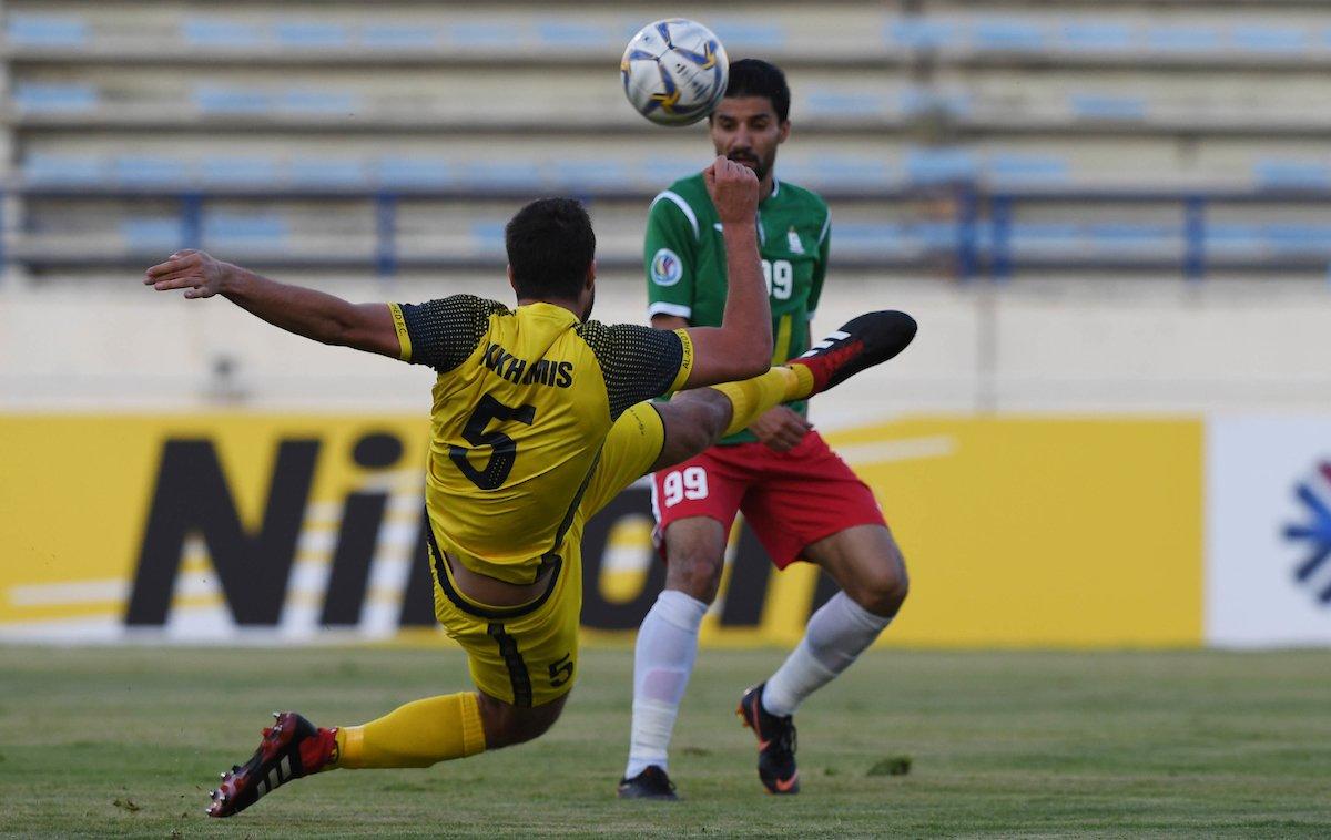 لقاء نادي الوحدات مع العهد اللبناني في كأس الاتحاد الآسيوي. 