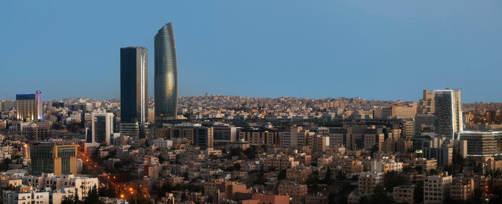 صورة علوية يظهر بها مشروع بوليفارد العبدلي. (shutterstock)