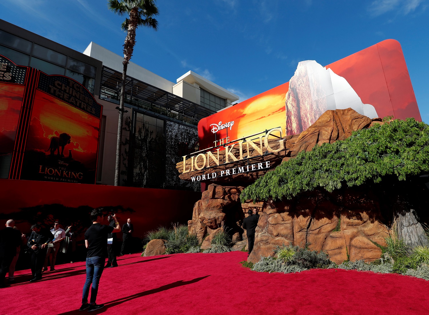  العرض العالمي الأول لفيلم "Lion King" من إنتاج شركة"Disney" في لوس أنجلوس. الولايات المتحدة الأميركية .9 يوليو ، 2019. رويترز / ماريو أنزوني