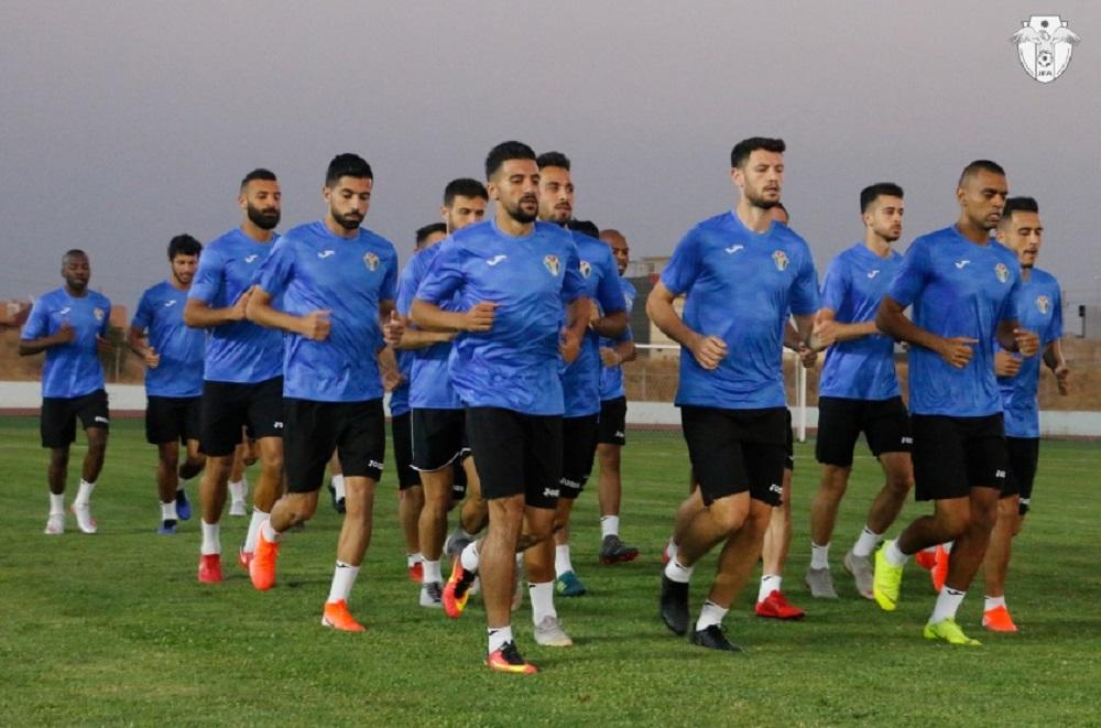 صورة أرشيفية من تدريبات منتخب الأردن لكرة القدم. (الاتحاد الأردني لكرة القدم)