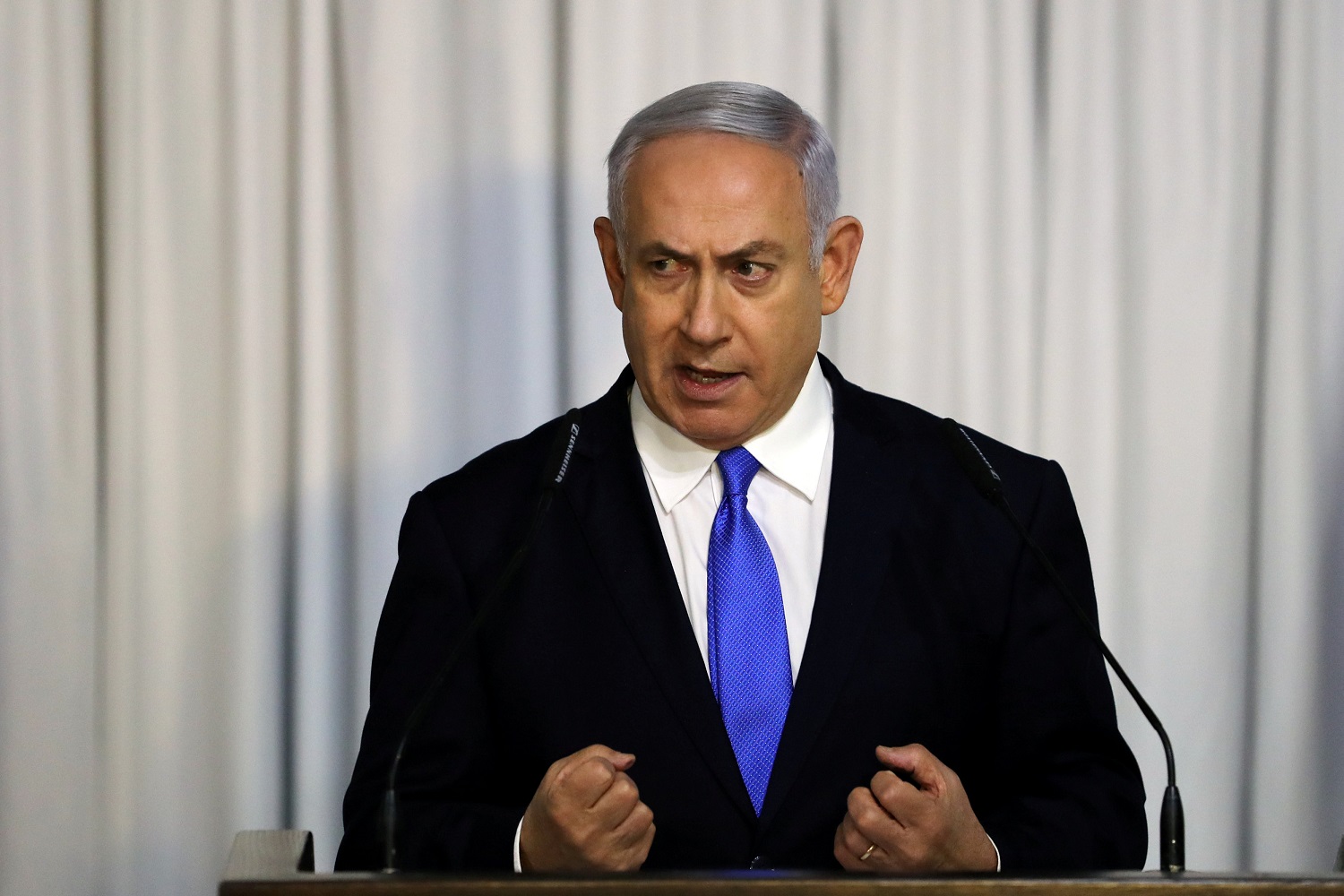 صورة أرشيفية لرئيس الوزراء الإسرائيلي بنيامين نتنياهو. رويترز 