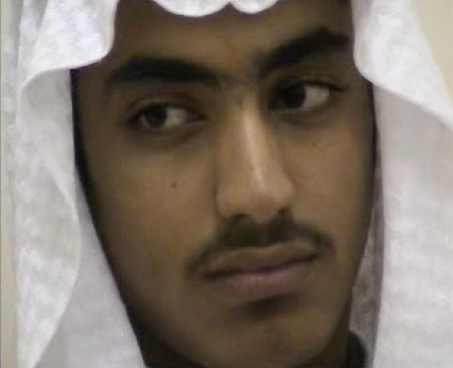 صورة أرشيفية لحمزة بن لادن، نجل مؤسس تنظيم القاعدة أسامة بن لادن. أ ف ب 