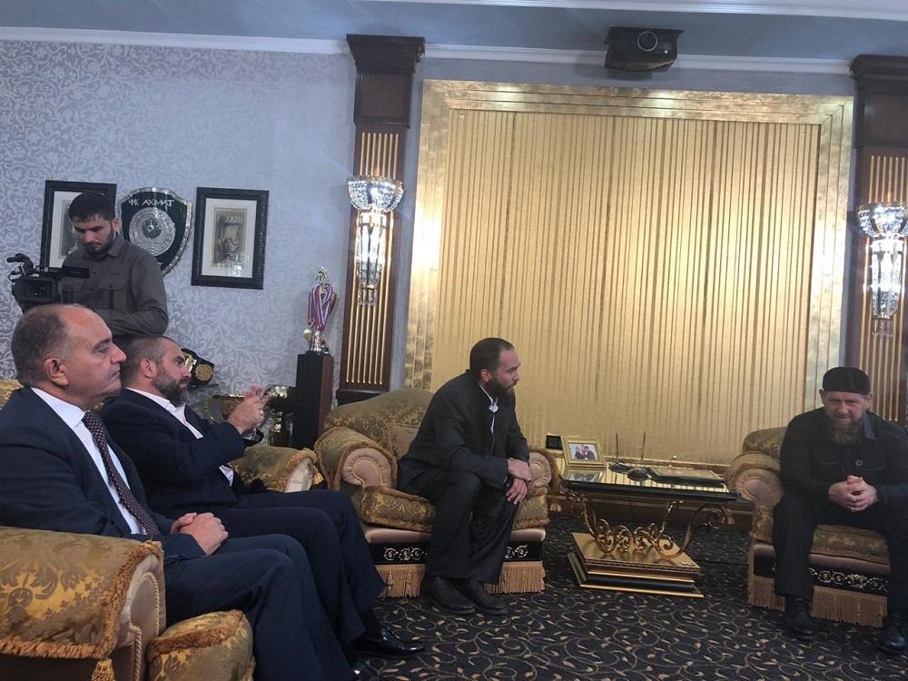 لقاء الأمير هاشم بن الحسين مع رئيس جمهورية الشيشان رمضان قديروف. 