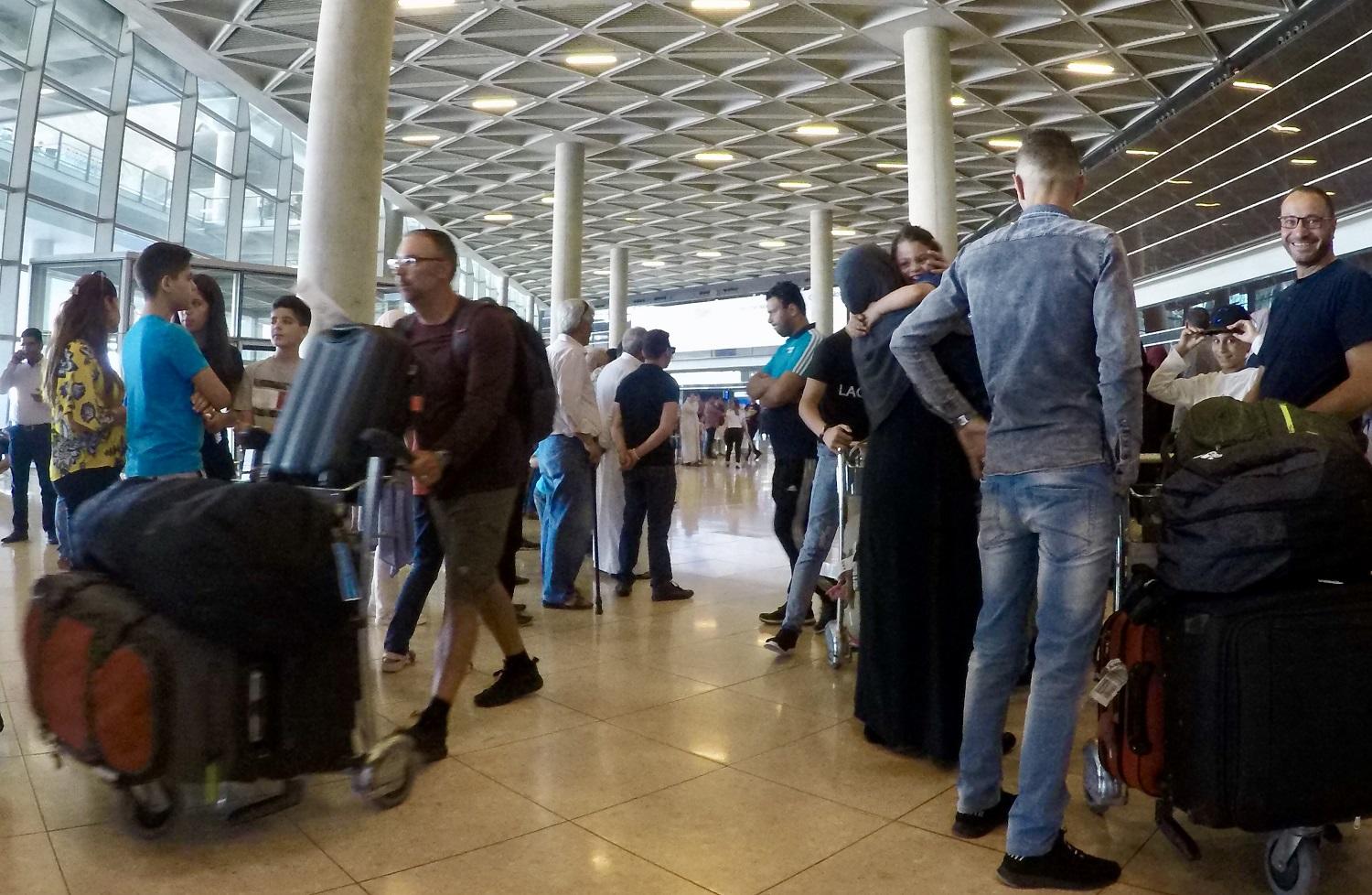 مسافرون في مطار الملكة علياء الدولي. (صلاح ملكاوي/المملكة)