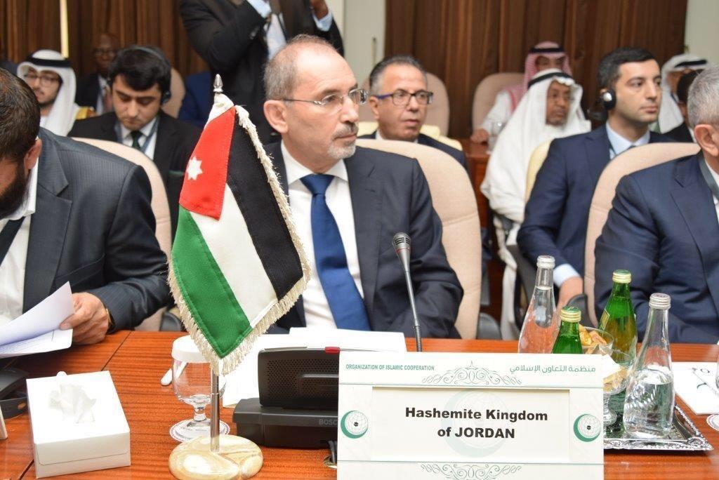 الصفدي يترأس وفد الأردن في الاجتماع الاستثنائي لمجلس وزراء خارجية الدول الأعضاء في منظمة التعاون الإسلامي الذي يعقد في جدة، 15 أيلول/سبتمبر 2019. (وزارة الخارجية)