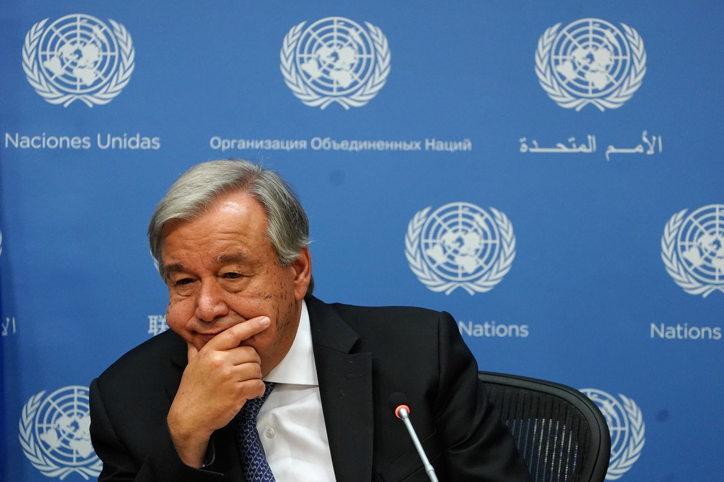 الأمين العام للأمم المتحدة أنطونيو غوتيريش، 18 أيلول/سبتمبر 2019. (كارلو أليغري/ رويترز)