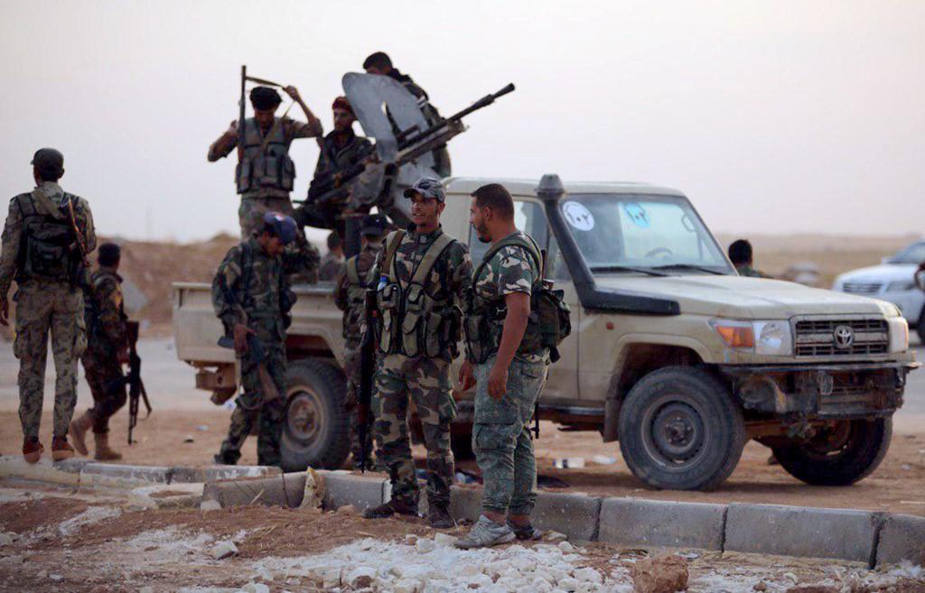 قوات حكومية سورية في منطقة الرقة السورية. 14 أكتوبر 2019 سانا/ أ ف ب