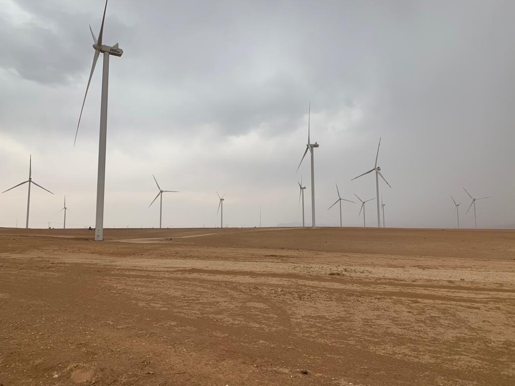 الاستطاعة التوليدية لمشروع الفجيج تشكل ما نسبته 24% من مجموع طاقة الرياح العامة في الأردن. (وزارة الطاقة)