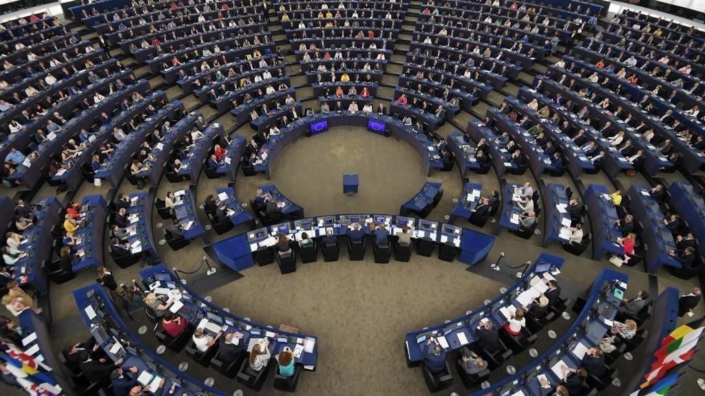 البرلمان الأوروبي في مدينة ستراسبورغ الفرنسية. (أ ف ب)